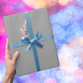 Papier Cadeau Espagnol gris couleur solide