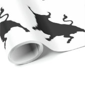 Papier Cadeau Espagnol Taureau (Coin rond)