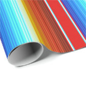 Papier Cadeau Espagnol traditionnel couvrant mexicain vibrant (Coin rond)