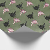 Papier Cadeau Espèce de Black and White Axolotls (Coin)