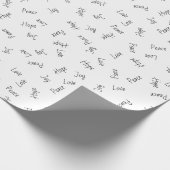 Papier Cadeau Espoir, paix, joie et amour (Coin)