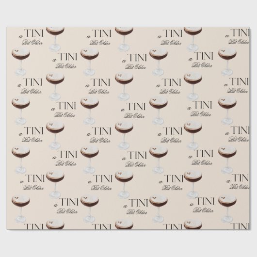 Papier Cadeau Espresso Martini (Plat)