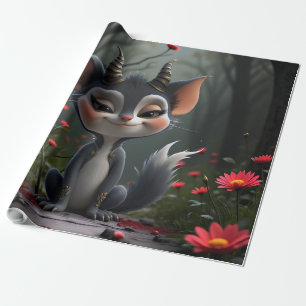 Papier Cadeau Esprit de la forêt de la malice au clair de lune d