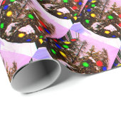 Papier Cadeau Esprit de Noël (Coin rond)