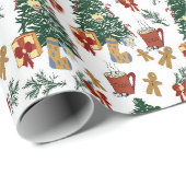 Papier Cadeau Esprit de Noël (Coin rond)