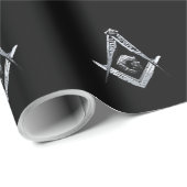 Papier Cadeau Esprit maçonnique (Argent) (Coin rond)