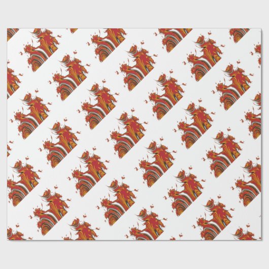 PAPIER CADEAU ESPRITS DE NOËL (Plat)