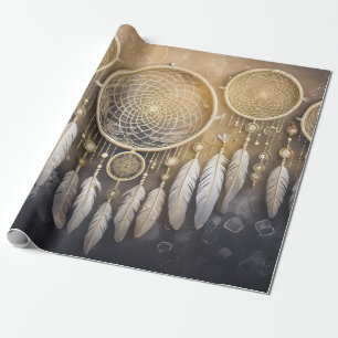 Papier Cadeau Esprits et âmes, Dreamcatchers neutres en dentelle