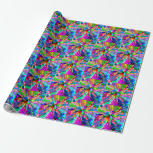 Papier Cadeau Esquisse Imaginaire Art - Neon Abstrait Maj 1