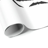 Papier Cadeau Essaim de batte (Coin rond)