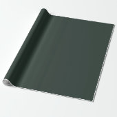 Papier Cadeau Essex Green Solid Color (Déroulé)