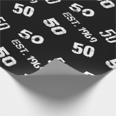 Papier Cadeau Est. 1969 50ème Anniversaire Pour Hommes (Coin)