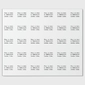 Papier Cadeau Est c'à ce qu'un féministe ressemble (Plat)