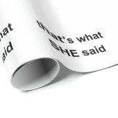 Papier Cadeau est ce ce qu'ELLE a dit (Coin rond)