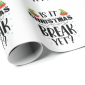 Papier Cadeau Est-ce déjà les vacances de Noël Drôle de professe (Coin rond)