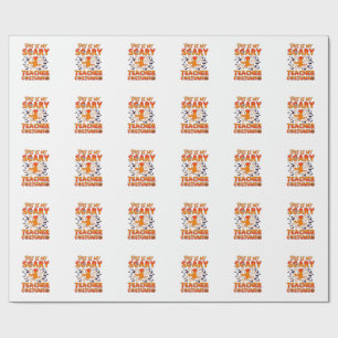 Papier Cadeau Est Costume d'enseignant effrayant Halloween Sorci