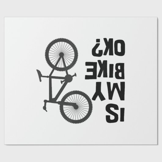 Papier Cadeau Est Mon Vélo OK Funny VTT (Plat)