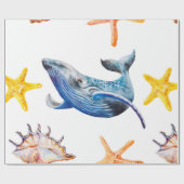 Papier Cadeau Estarfish des Caraïbes motifs sans joint (Plat)