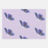 Papier Cadeau Esthétique Papillon Violet Éthéré (Devant 2)