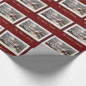 Papier Cadeau et nom rustique de coutume de cabine de rondin (Coin)