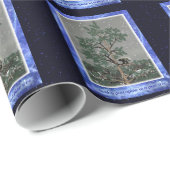 Papier Cadeau Et Une Porcupine Dans Un Pin Tree (Coin rond)