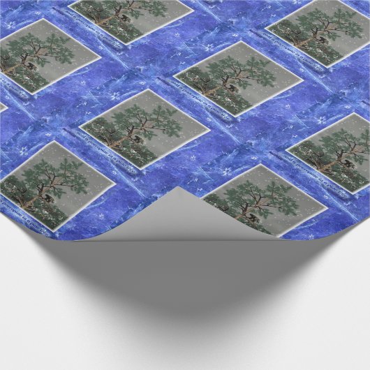 Papier Cadeau Et Une Porcupine Dans Un Pin Tree (Coin)