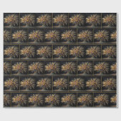 Papier Cadeau Étalons de blé d'automne et bouquet de maman (Plat)