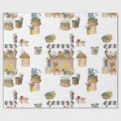 Papier Cadeau Étanchéité du marché de l'agriculteur (Plat)