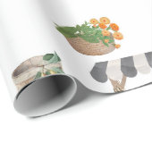 Papier Cadeau Étanchéité du marché de l'agriculteur (Coin rond)