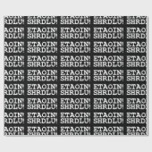 PAPIER CADEAU ETAOIN ! SHRDLU ! (Plat)