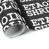 PAPIER CADEAU ETAOIN ! SHRDLU ! (Coin rond)
