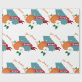 Papier Cadeau État de Georgia Peach (Plat)