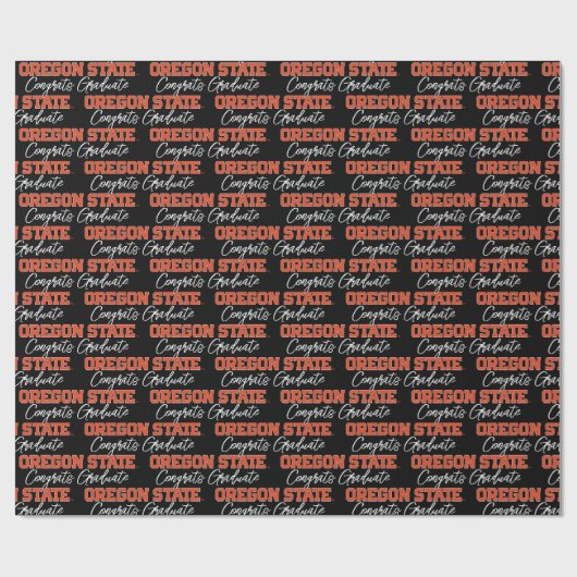 Papier Cadeau État de l'Oregon (Plat)