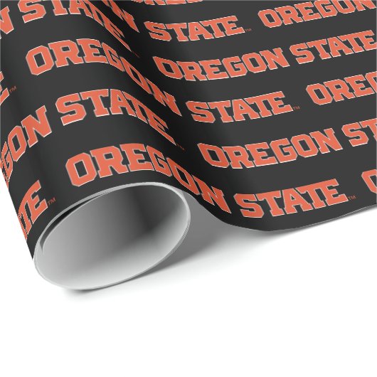 Papier Cadeau État de l'Oregon (Coin rond)