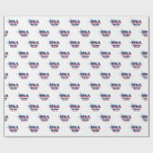 Papier Cadeau État des étoiles et des rayures de l'Idaho (Plat)