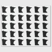 Papier Cadeau État du Minnesota américain (Plat)