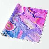 Papier Cadeau Été 70 Miami chaleur bonbon plaisir cadeau envelop (Déroulé)