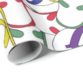 Papier Cadeau Été de bascules de motif de bascule électronique (Coin rond)