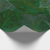 Papier Cadeau Été de Néon vert Feuille d'érable (Coin)