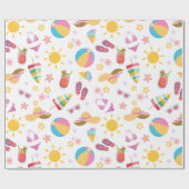 Papier Cadeau Été ensoleillé (Plat)