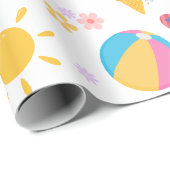 Papier Cadeau Été ensoleillé (Coin rond)