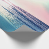 Papier Cadeau Eté Mer coucher de soleil Plage tropicale Photo (Coin)