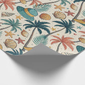 Papier Cadeau Été Rétro (Coin)