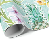 Papier Cadeau Été tropical (Coin rond)
