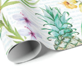 Papier Cadeau Été tropical (Coin rond)