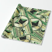 Papier Cadeau Ethereum Crypto ETH Millionaire Graphique (Déroulé)