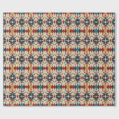 Papier Cadeau Ethnic Abstrait : Tribal Geometry Print. (Plat)