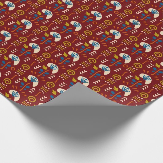 Papier Cadeau Ethnic Folk Pattern (Coin)