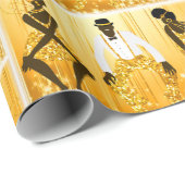 Papier Cadeau Ethnique (Coin rond)