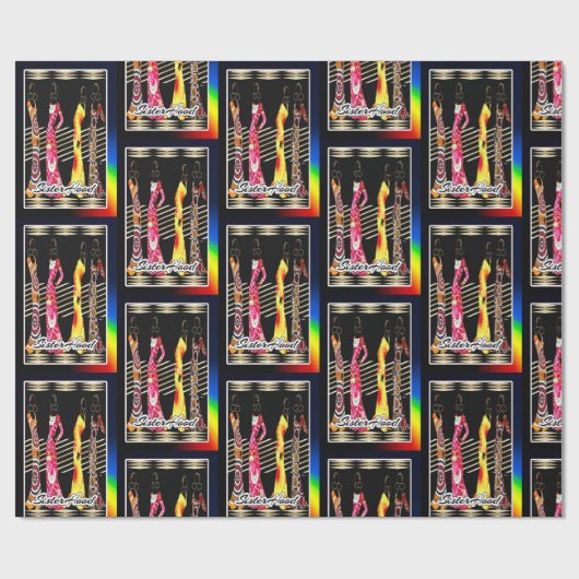 Papier Cadeau Ethnique (Plat)